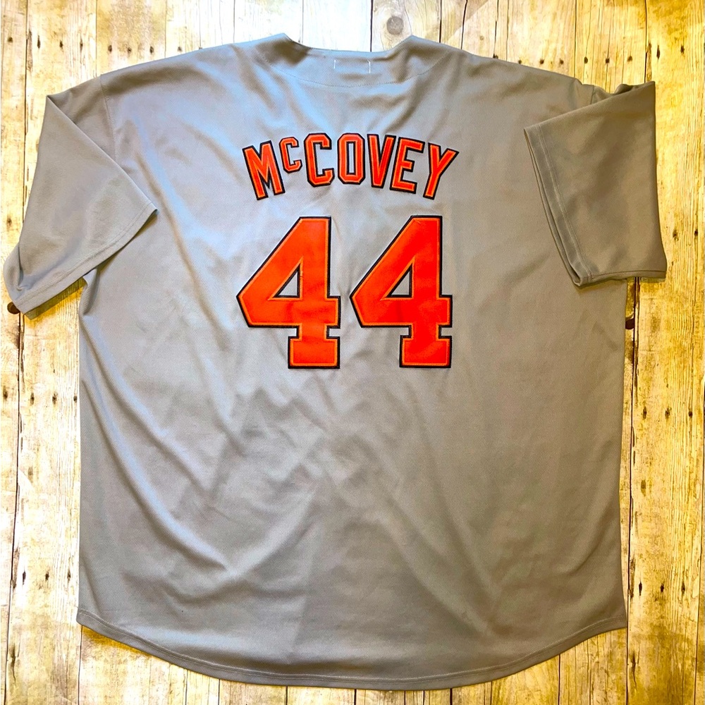 McCovey San Francisco Giants Mitchell & Ness Gray Jersey Cooperstown size 6XL